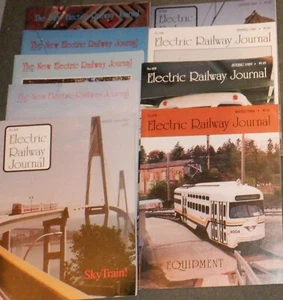 Electric Railway Journal Magazine  - 1988-1991  -  Lot of 10 different issues - Picture 1 of 2