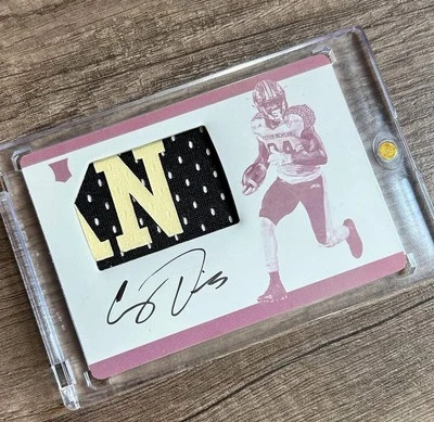 Corey Davis 2017-18 National Treasures True RPA 1/1 Plate WMU Michigan Auto - Image 1 of 2