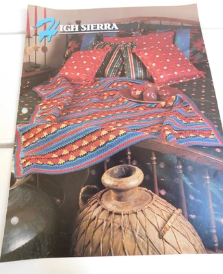 CROCHET Annie’s Afghan Quilt Club “High Sierra” Pattern Pamphlet Free Shipping - Image 1 of 3