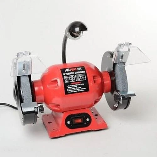 6" Electric Bench Mounted Mount Table Benchtop Machine Grinder with Light Lamp - Image 1 of 1