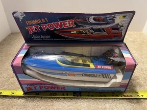 Barco de carreras Fórmula 1 Jet de colección a batería. ¡Funciona! - Imagen 1 de 7