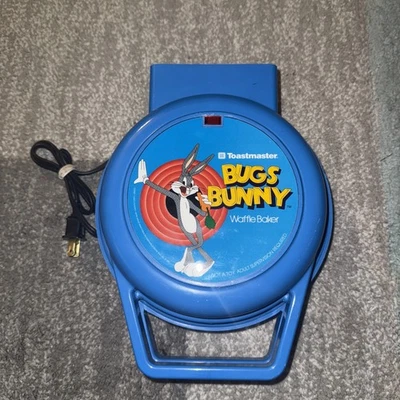 Máquina de gofres Toastmaster Bugs Bunny Baker 1991 Looney Tunes ¡No probada! Foto 1 de 4