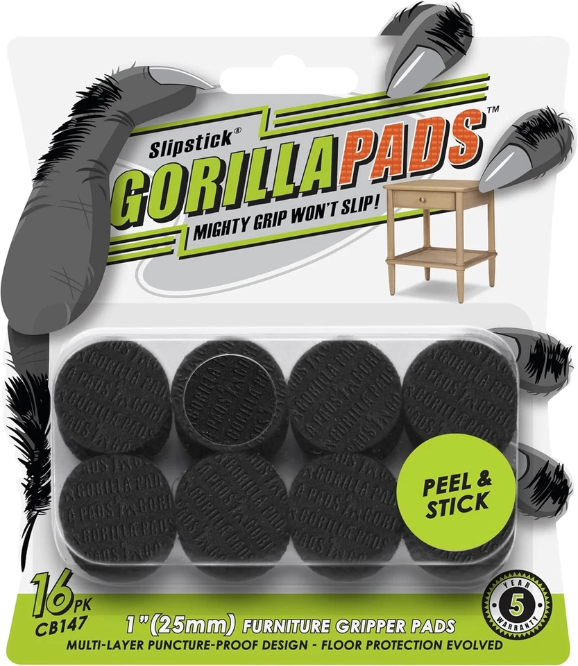 Slipstick Gorillapads CB147 Non Slip Furniture Pads/Gripper Feet (Set of 16) Sel