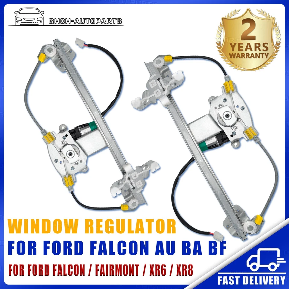 REAR Pair For Ford Falcon AU BA BF Electric Window Regulator With Motor AU STOCK - image 1 of 4