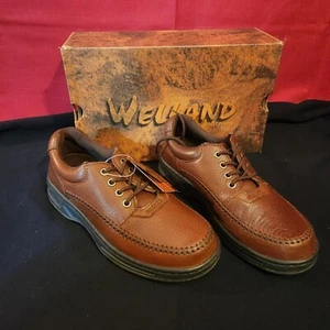 Dress Casual shoe Men's Welland Leather Oxford Lace up Brown #3113 size 7W - Picture 1 of 12