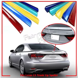 Painted Fit For LEXUS LS460 LS600hL Sedan Rear Trunk Lip Spoiler 14-17 PUF - Picture 1 of 4