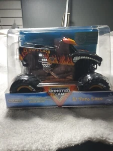 El Toro Loco Black Monster Jam Truck 1:24 Hotwheels Spinmaster Die-cast 1/24 - Picture 1 of 1
