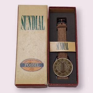 Fossil - Sundial Wrist Watch - In Original Box w/Brown Strap