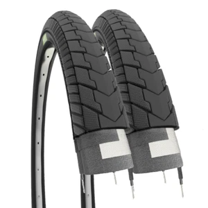 2 COPERTONI 24 X 1.75 (47-507) PNEUMATICI NERI STRADALI CITYBIKE BAMBINO DONNA  - Imagen 1 de 4