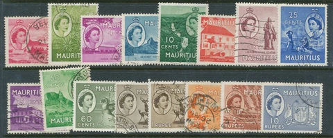 MAURITIUS 1953 QE11 SET USED BIN PRICE GB£5.00 Cover