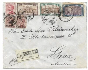 Italy 1925 "Anno Santo" commercial high value franking registered cover - Picture 1 of 2