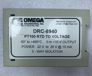 OMEGA DRC-8940 PT100 RTD TO VOLTAGE DIN Rail Mount  Conditioners - Picture 1 of 5