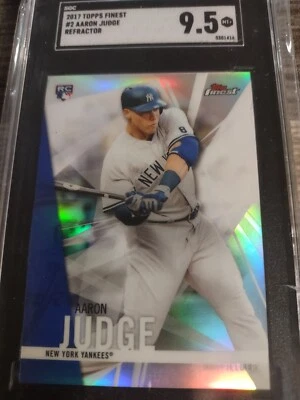 Aaron Judge 2017 Topps Finest RC Refractor 9.5 SGC New York Yankees - Image 1 of 4
