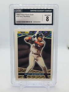 1993 Topps Black Gold ~ #18 Gary Sheffield ~ CGC 8 Mint - Picture 1 of 2