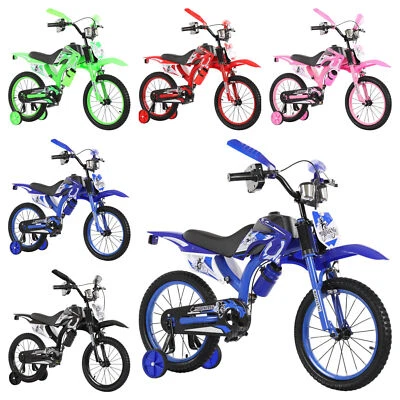 JUNGEN MÄDCHEN KINDER MOTORRAD FAHRRAD STABILISATOR 12 16 ZOLL MOTORCROSS - Bild 1 von 4