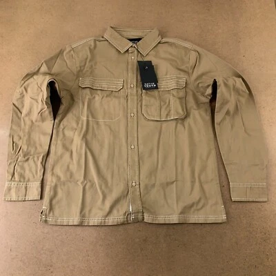 Native Youth Men's Size Medium Brown Long Sleeve Button Front Charnley Shirt NWT - Image 1 of 4