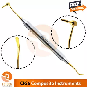 Dental CIG6 Composite Instruments Titanium Gold Restorative Filling Dentist Tool - Picture 1 of 2