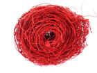 Trockengirlande Reisig Matte Rot gefärbt 3 m Lang Glitzer Drahtverstärkung