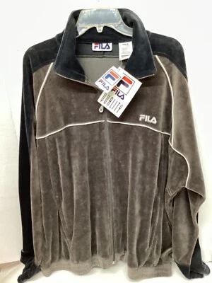 FILA Para Hombres Edward Calentamiento Chaqueta/Traje de Pista Terciopelo Talla XL Gris Nuevo con Etiquetas "vintage" Foto 1 de 4