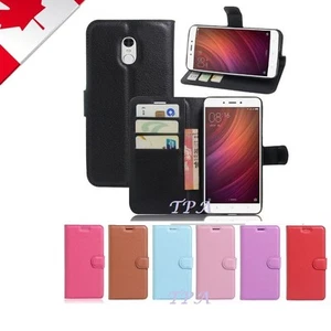 Wallet Leather Card Pocket Flip PU Case Cover For Xiaomi Redmi Note 4 | Note 4X - Picture 1 of 5
