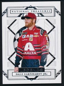 2021 Panini National Treasures Legends # 66 Dale Earnhardt Jr. NASCAR Card /25