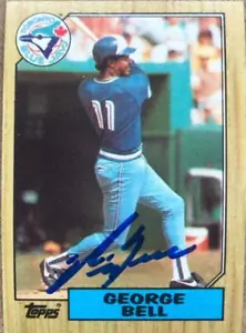 George Bell Autographed 1987 Topps #681 - Picture 1 of 1