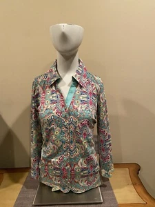 Sunny Leigh Ladies Multi Color Blouse NWT Size M - Picture 1 of 3