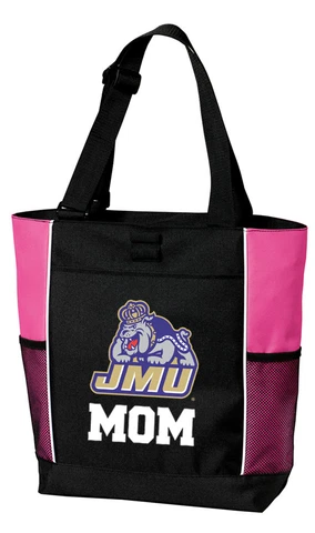 JMU Mom Tote Bag James Madison University Mom for BEACH SHOPPING GROCERIES POOL Cover