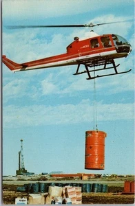 Vintage 1960s FAIRCHILD HILLER Aviation Advertising Postcard FH-1100 HELICOPTER - Picture 1 of 2