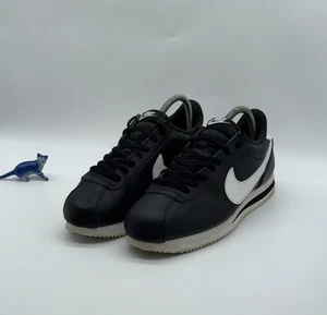 Nike Cortez Black White OG Leather Trainers Mens UK 8 (819719-012) - Picture 1 of 13