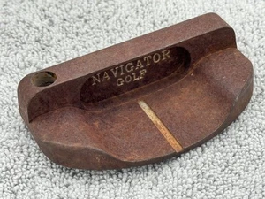 NAVIGATOR GOLF PUTTER Raw Rusted Finish Mallet Unique Right Handed Project Head - Picture 1 of 6