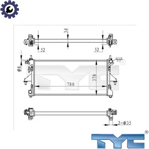 RADIATOR ENGINE COOLING 709-0020-R FOR FIAT DUCATO/Van/Platform/Chassis/Bus 3.0L - Picture 1 of 6