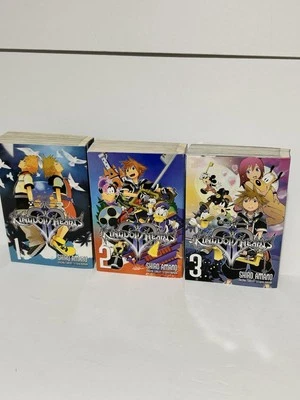 Kingdom Hearts 2 II Volumes 1 2 3 Manga English Shiro Amano Yen Press Rare OOP - Image 1 of 4