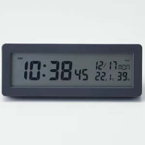 MUJI Radio Controlled Alarm Clock Thermo Hygrometer Alarm MJ-RDCLA(B)1 LED New - Picture 1 of 24