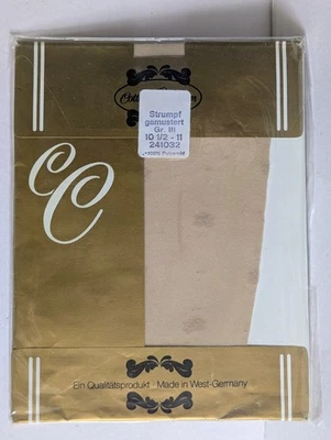 Cottelli Strapsstrümpfe große Gr. 10,5-11 gemustert Vintage für Strumpfhalter - Bild 1 von 3