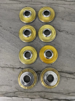 Vintage 1946~1950 Chrysler Handle Escutcheons MOPAR 1940s interior trim Lot of 8 - Image 1 of 2