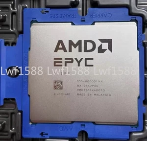 Processeur serveur AMD EPYC 9275F CPU 24 cœurs 48 threads 4.1 - 4.5 GHz 320W 256Mo - Photo 1/1
