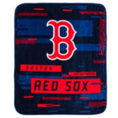 Boston Red Sox 60" x 80" Digitize Royal Plush Blanket. - Image 1 of 1