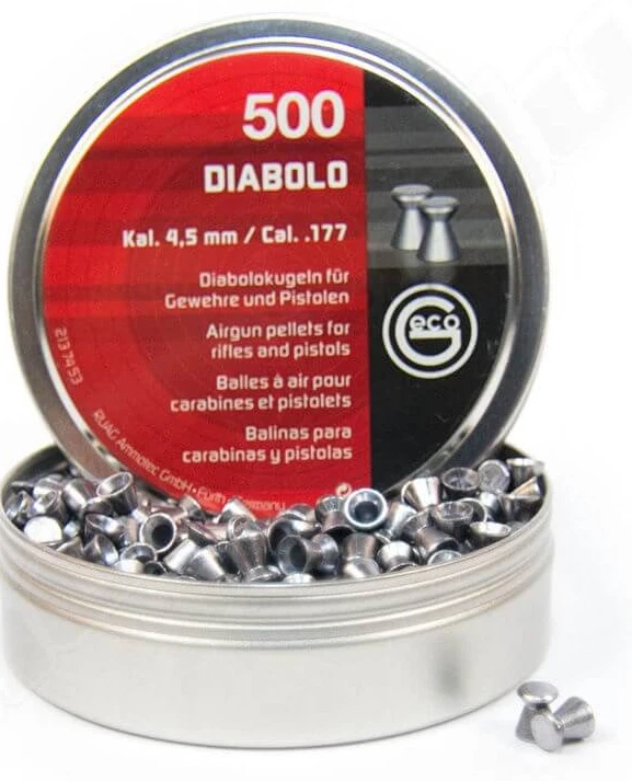 500 pallini diana superdiabolo per carabina aria compressa cal. 4.5mm piombini