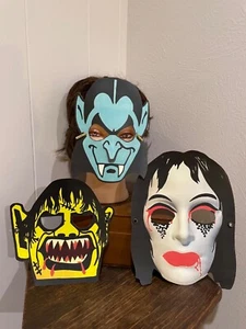 U Pick Vintage Inspirado Drácula Fiesta Halloween Máscara Cartulina Decoración, Set C - Imagen 1 de 8