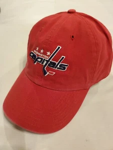 NWOTs-'47 Twins NHL Washington Capitals "Caps" Red Adjustable Clean Up Cap OSFA  - Picture 1 of 4