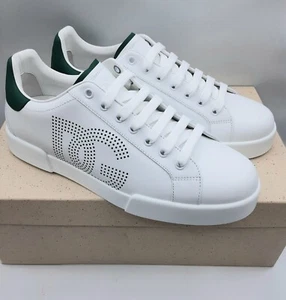 Dolce & Gabbana Portofino perforated DG logo men's sneakers EU 42 US 9 $745 - Picture 1 of 16
