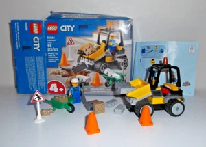 LEGO 60284 City Roadwork Truck Set 58pcs - Complete with box & instructions - Picture 1 of 5