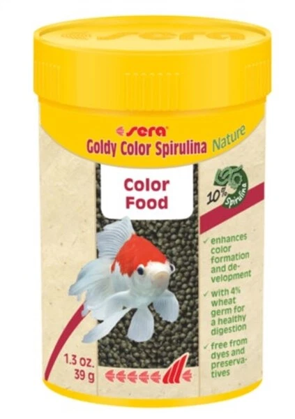 Alimento Sera Color Dorado Espirulina Color 100 ml Pecera Acuario Foto 1 de 1