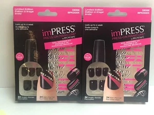 Kiss imPRESS Press-On Maniküre Nägel Broadway Limited Edition Schwarz 59066 - 2 Stück - Bild 1 von 4