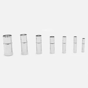 10pz Tappi terminali in acciaio inox 2mm/2,5mm/3mm/4mm/5mm/6mm/8mm chiusure a baionetta Jewe - Foto 1 di 12