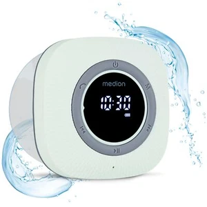 MEDION P66096 Duschradio Badradio Display Saugnapf Bluetooth 30W IPX6 grün - Bild 1 von 10
