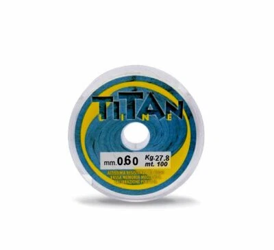 TITAN LINE monofilo alta resistenza al nodo mm0.80 kg 27.8 mt 100 trasparente - Immagine 1 di 2