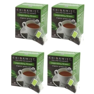 China Mist - Legendary Green Organic Black Full Leaf Tea Sachet, 4 boxes 15 ct - Picture 1 of 5