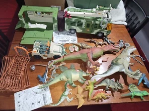 Vintage 90s Jurassic Park Kenner Dinosaur Figure Weapons Vehicle Accessories Lot - Picture 1 of 12